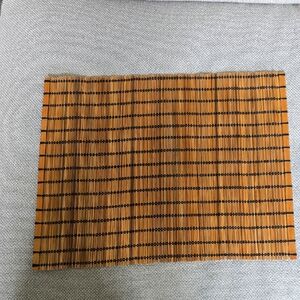 Wood Placemats with Black Stripes